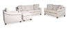 Mallie 36" Chenille Fabric Chair with Rolled Arms and Wood Legs - Shell White | Fauteuil Mallie de 36 po en tissu de chenille avec accoudoirs enroulés et pattes en bois - blanc coquillage