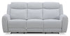 Reign 87" Fabric Power Reclining Sofa with USB Ports - Bronco Stone Grey | Sofa à inclinaison électrique Reign de 87 po en tissu avec ports USB - gris pierre Bronco