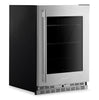 KitchenAid 24" Undercounter Refrigerator with Metallic Accents – PrintShield Stainless Steel - KURR524SPS | Réfrigérateur KitchenAid de 24 po sous le comptoir avec touches métalliques - acier inoxydable PrintShieldMC - KURR524SPS