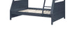 Quinn Bunk Bed with Ladder & Guard Rail for Kids, Blue - Twin/Full | Lits superposés Quinn pour enfants avec échelle et garde-corps, bleus - simple et double
