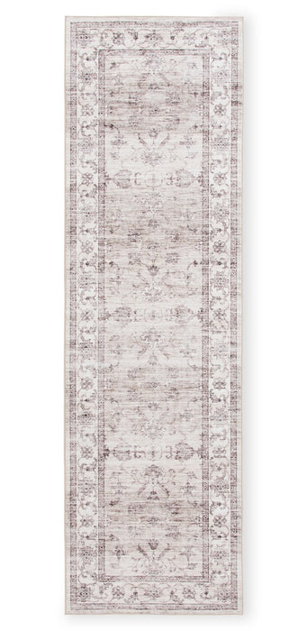 Aylin Ivory Washable Runner Area Rug - 2’ x 7’