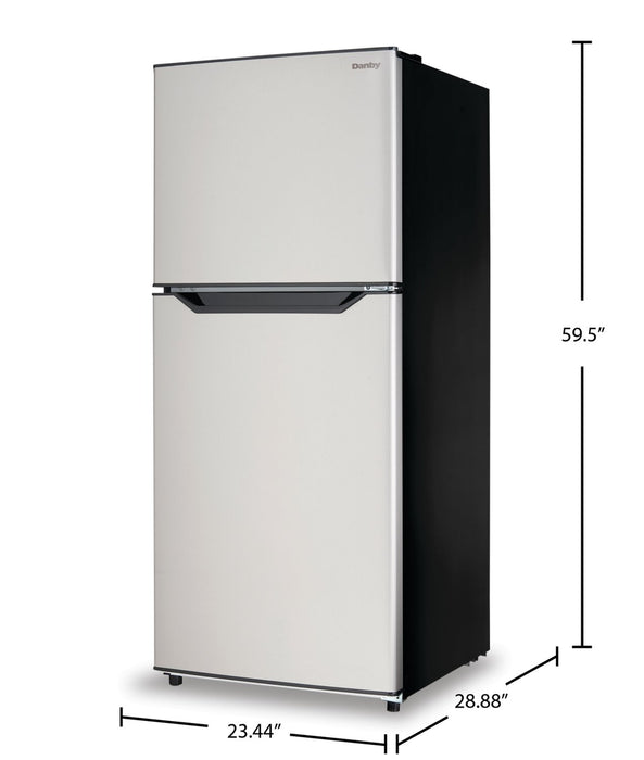 Danby 23.4\" 11.6 Cu. Ft. Top-Mount Refrigerator - Stainless Steel - DFF116B2SSDBR