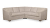 Envy 3-Piece Chenille Fabric Sectional - Almond Beige