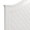 Ella Panel Bed with Headboard & Frame, Chevron Pattern, White - Full Size | Lit à panneaux Ella avec tête de lit, cadre et motif de chevrons, blanc - format lit double