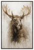 Majestic Moose Framed Canvas Artwork – 31" x 46" | Œuvre d’art encadrée « Majestic Moose » sur toile - 31 po x 46 po