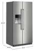 Maytag 36" 20.8 Cu. Ft. Side-by-Side Refrigerator - Fingerprint-Resistant Stainless - MRSC6636RZ | Réfrigérateur Maytag de 20,8 pi³ et de 36 po à compartiments juxtaposés - acier inoxydable résistant aux traces de doigts - MRSC6636RZ