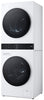 LG 3.1 Washer/4.2 Dryer Cu. Ft. Front-Load High-Efficiency Washtower™ - White - WKHC152HWA | Tour de lavage WashTowerMC haute efficacité LG à chargement frontal avec laveuse de 3,1 pi³ et séche…
