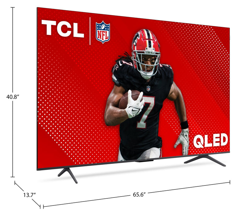 TCL 75\" Q65 QLED 4K UHD Smart Google TV (75Q651G-CA)