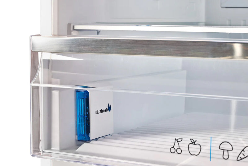 Unique Classic Retro 28\" 17 Cu Ft. Bottom Mount Refrigerator - White - UNQ-455L W AC