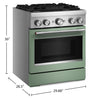 KitchenAid 4.1 Cu. Ft. Dual Fuel Range with No Preheat Air Fry Mode – Cardamom - KFDS930SDC | Cuisinière hybride KitchenAid de 4,1 pi3 avec mode de friture à air sans préchauffage - cardamome - KFDS930SDC | KFDS930C