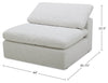 Sky Modular 44" Fabric Armless Chair with Removable Feather Down Cushions - Nathan Wheat | Fauteuil sans accoudoirs modulaire Sky de 44 po en tissu avec coussins amovibles en duvet et plumes - blé Nathan