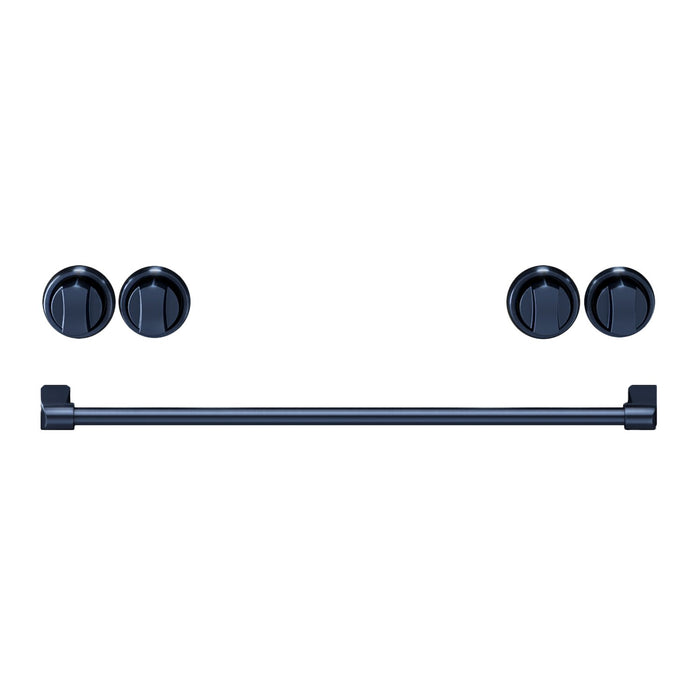 Thor Kitchen Handle and Knob Set for 30” Range in Gun Metal Blue - CKA-RE30-BLU