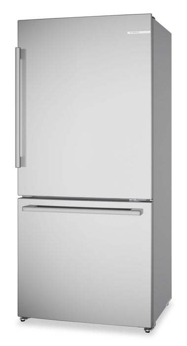 Bosch 100 Series 33\" 17.2 Cu. Ft. Counter-Depth 2-Door Refrigerator - Stainless Steel - B33CM10SNS