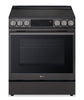LG 6.3 Cu. Ft. Smart Electric Range with Air Fry – Black Stainless Steel - LSEL6335ZE | Cuisinière intelligente électrique LG de 6,3 pi3 avec friture à air - acier inoxydable noir - LSEL6335ZE