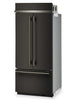 KitchenAid 36" 20.8 Cu. Ft. French Door Bottom Mount Refrigerator - Black Ore - KBFN536SBE | Réfrigérateur KitchenAid de 20,8 pi3 et de 36 po à portes françaises à congélateur inférieur - minerai noir - KBFN536SBE