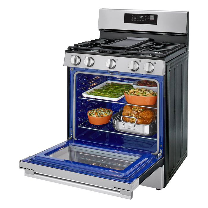 LG 6.3 Cu. Ft. Smart Gas Range with Air Fry - LRGN6323Y