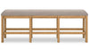 Archer 6pc Counter-Height Dining Package with 72-108" Extension Table, Bench & 4 Chairs - Light Brown | Ensemble de salle à manger Archer 6 pièces de hauteur comptoir avec table à rallonge, 72 po à 108 po, banc et 4 chaises - brun clair