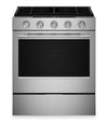 KitchenAid 30\" 5.0 Cu. Ft. Smart Slide-in Gas Range with Convection Modes - Fingerprint Resistant Stainless Steel - KSGS330SPS