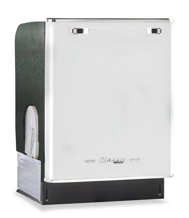 Classic Retro by Unique 24\" 45 dBA Top-Control Dishwasher - Marshmallow White - UGP-24CR DW W