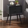 Mori Bedside 2-Drawer Nightstand, 18"W x 25.75"H - Black | Table de nuit Mori de 18 po (l) x 25,75 po (H) à 2 tiroirs - noire