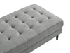 Metro 63" Fabric Ottoman with Tufted Cushion - Grey | Pouf Metro de 63 po en tissu avec coussin capitonné - gris