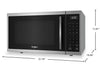 Whirlpool 1.0 Cu. Ft. Countertop Microwave with Air Fry - Stainless Steel - WMCS5522RB | Four à micro-ondes de comptoir Whirlpool de 1,0 pi3 avec friture à air - Acier inoxydable - WMCS5522RB