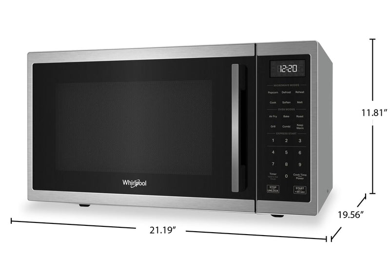 Whirlpool 1.0 Cu. Ft. Countertop Microwave with Air Fry - Stainless Steel - WMCS5522RB