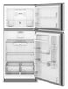 Whirlpool 29.5" 19 Cu. Ft. Top Freezer Refrigerator – Fingerprint Resistant Stainless Steel - WRTX5419SZ  | Réfrigérateur Whirlpool de 19 pi³ et de 29,5 po à congélateur supérieur - acier inoxydable résistant aux traces de doigts - WRTX5419SZ