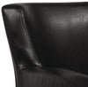 Zello 29.92" Faux Leather Accent Chair with Wood Legs - Black | Fauteuil d’appoint Zello de 29,92 po en similicuir avec pattes en bois - noir
