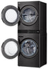 LG 5.8 Washer/7.8 Dryer Cu. Ft. Front-Load High-Efficiency Washtower™ - Black Steel - WKHC252HBA | Tour de lavage WashTowerMC haute efficacité LG à chargement frontal avec laveuse de 5,8 pi³ et séche…