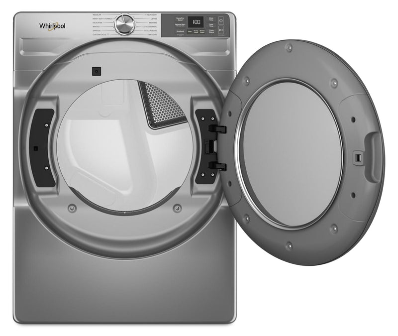 Whirlpool 7.4 Cu. Ft. Smart Electric Dryer with Wrinkle Shield™ - Radiant Silver - YWED5720RR