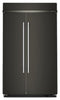 Kitchenaid 48" 29.4 Cu. Ft. Built-In Side-by-Side Refrigerator – Black Ore - KBSN748SBE | Réfrigérateur encastré KitchenAid de 29,4 pi3 et de 48 po à compartiments juxtaposés - minerai noir - KBSN748SBE