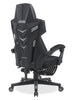 Sparrow 28.3" Ergonomic Gaming Chair with Lumbar Cushion and Footrest - Black | Fauteuil de jeu ergonomique Sparrow de 28,3 po avec coussin lombaire et repose-pieds - noir
