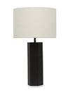 Bishop 26\" Black Hexagonal Table Lamp 