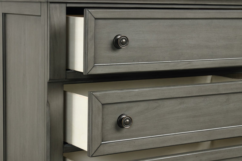 Chelsea Bedside 2-Drawer Nightstand, 28\"W x 28\"H - Grey
