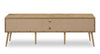 Gemma 72" Rustic TV Stand with Storage and Cable Management for TVs up to 80"- Brown | Meuble pour téléviseur rustique Gemma de 72 po avec rangement et système de gestion des câbles pour téléviseurs jusqu’à 80 po - brun