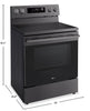 LG 6.3 Cu. Ft. Smart Electric Range with Air Fry - Black Stainless Steel - LREN6323ZE | Cuisinière intelligente électrique LG de 6,3 pi³ avec friture à air - acier inoxydable noir - LREN6323ZE