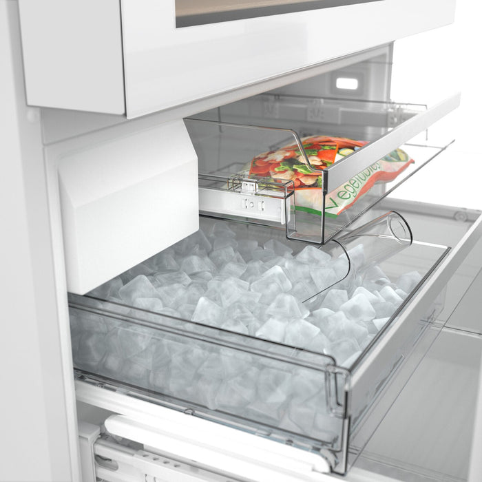Bosch 800 Series 36\" 20.5 Cu. Ft. Counter-Depth French Door Refrigerator with Dual Compressor - White 