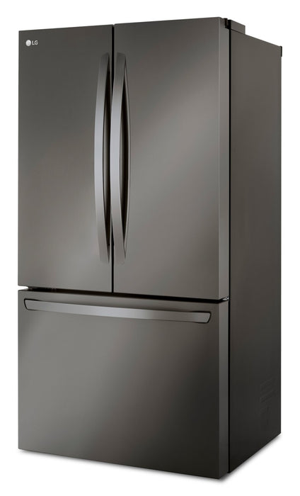 LG 36\" 27 Cu. Ft. Counter-Depth French Door Refrigerator - PrintProof™ Black Stainless Steel - LRFLC2706D