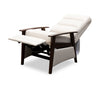 Bree 28.5" Linen-Look Fabric Pushback Reclining Accent Chair with Wood Armrests and Legs - Beige | Fauteuil d’appoint à inclinaison par poussée Bree de 28,5 po en tissu d’apparence lin avec accoudoirs et pattes en bois - beige