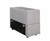Vault 9-Piece Sectional with Sofa Bed Loveseat, Four Storage Chairs and Storage USB Console - Grey | Sofa sectionnel Vault 9 pièces avec causeuse-lit, 4 fauteuils de rangement et console de rangement avec USB - gris