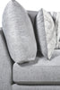 Scott Living Evolve Modular 4-Piece Linen-Look Fabric Sectional with Feather Down Cushions - Grey | Sofa sectionnel modulaire Evolve de Scott Living 4 pièces en tissu d’apparence lin avec coussins en duvet et plumes - gris