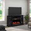 Zenith 64" Electric Fireplace TV Stand with Storage for TVs up to 70" - Black | Meuble pour téléviseur Zenith de 64 po avec foyer électrique et rangement, pour téléviseurs jusqu’à 70 po - noir