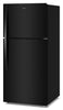 Whirlpool 29.5" 19 Cu. Ft. Top Freezer Refrigerator with Total Coverage Cooling - Black - WRTX7419SB | Réfrigérateur Whirlpool de 19 pi³ et de 29,5 po à congélateur supérieur avec refroidissement à couverture totale - noir - WRTX7419SB