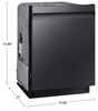 Samsung 24" 46 dBA Smart Built-In Dishwasher with StormWash™ - Matte Black - DW80CG5450MTAA | Lave-vaisselle intelligent encastré Samsung de 24 po et de 46 dBA avec StormWashMC - noir mat - DW80CG5450MTAA
