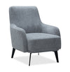 Monroe 29\" Fabric Accent Chair with Metal Legs - Grey