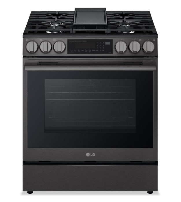 LG 6.3 Cu Ft. Smart Gas Slide-In Range with Air Fry – Black Stainless Steel - LSGL6335Z
