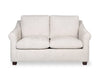 Mallie 60" Chenille Fabric Loveseat with Rolled Arms and Wood Legs - Shell White | Causeuse Mallie de 60 po en tissu de chenille avec accoudoirs enroulés et pattes en bois - blanc coquillage