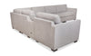 Vault 7-Piece Sectional with Five Storage Chairs and Storage USB Console - Grey | Sofa sectionnel Vault 7 pièces avec 5 fauteuils de rangement et console de rangement avec USB - gris