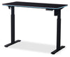 Finch 47" Gaming Office Desk with Electric Height Adjustment and RGB Lighting – Black | Bureau de jeu Finch de 47 po avec réglage électrique de la hauteur et éclairage à DEL RVB - noir